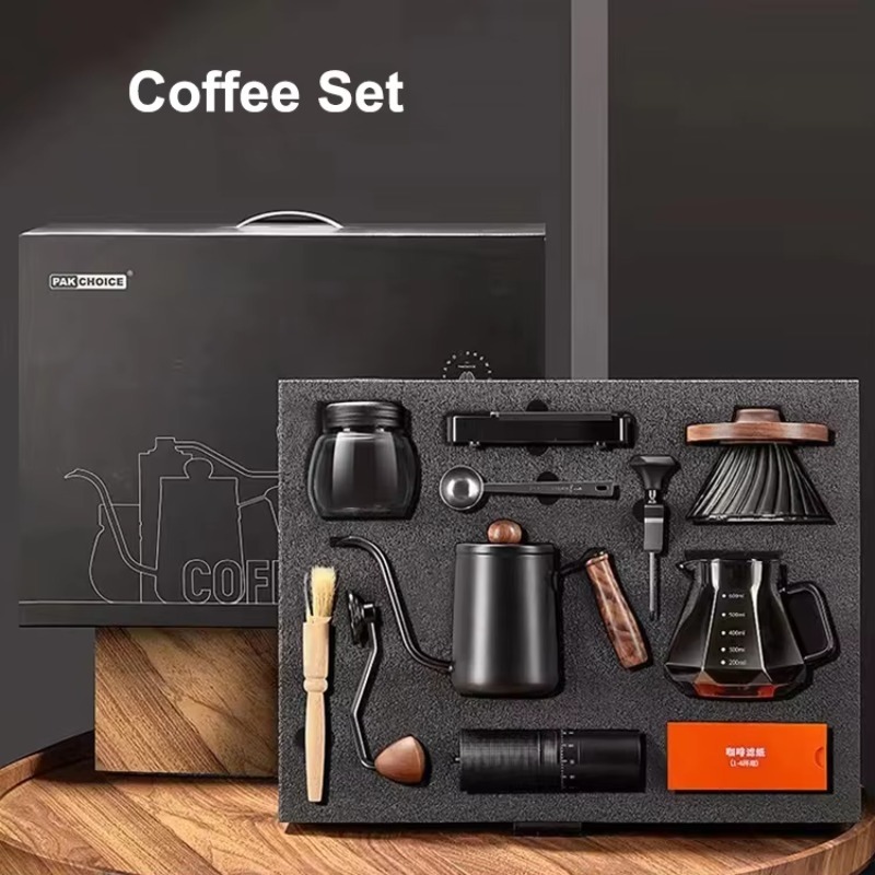 Coffee Equipment Kit - 10pcs Travel Coffee Set Manual Coffee