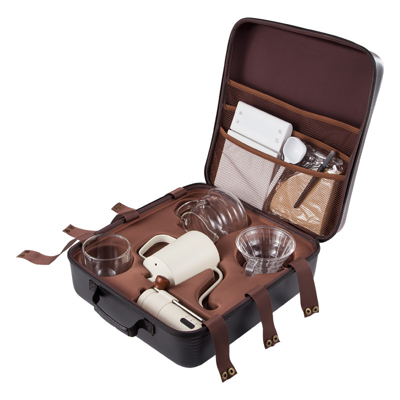 Coffee Equipment Kit - Coffee set combination, hand cranked grinder,