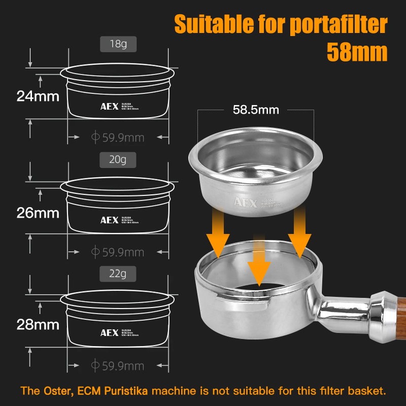 Coffee Filter Basket 58MM AEX  - Coffee Equipment Brands 评论和价格