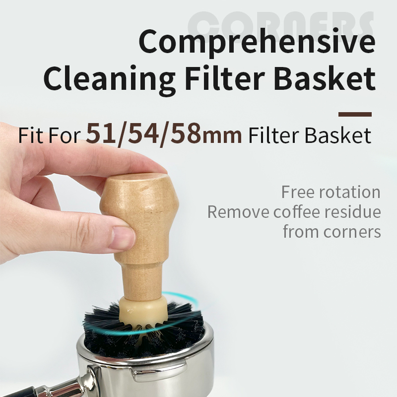 Coffee Brush Cleaner Solid Woo - Coffee Shop Equipment 评论和价格