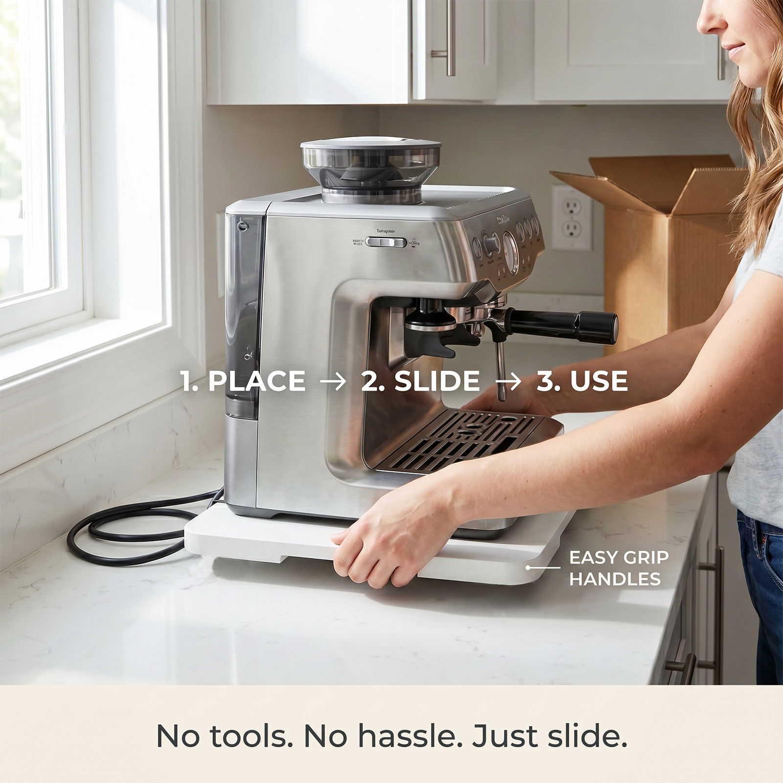 Kitchen Appliance Sliding Tray - Coffee Equipment Tray 评论和价格