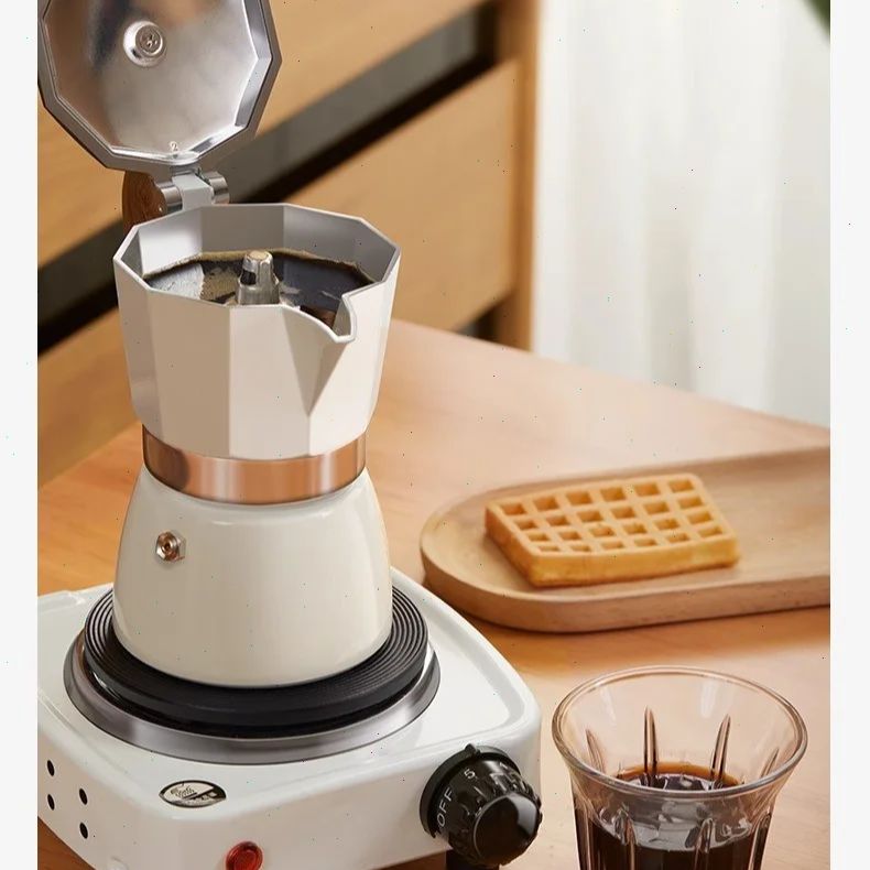 Round-bottomed Moka Pot Single - Coffee Equipment Set 评论和价格